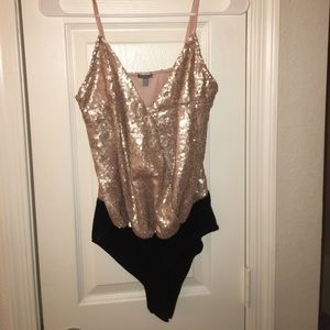 Gold Sequin Bodysuit
